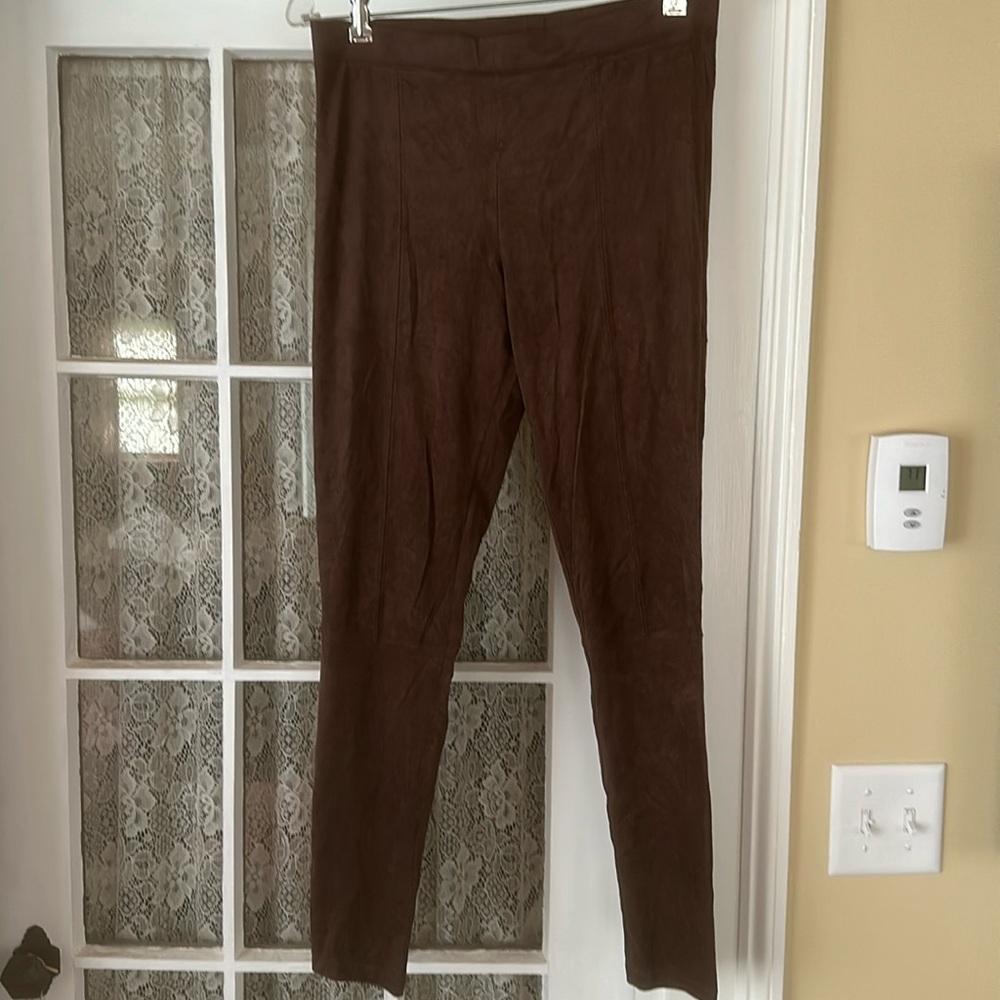 H&M brown faux suede leggings. Size medium
